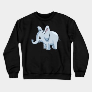 Cute and Adorable Pet Baby Elephant Animal Crewneck Sweatshirt